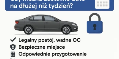 Czy można zostawić auto na dłużej niż tydzień – bezpieczeństwo i przepisy 🔐